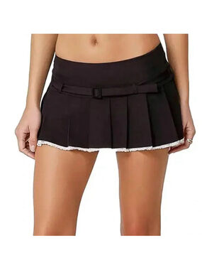 Edikted Lesly Pleated Mini Skort M